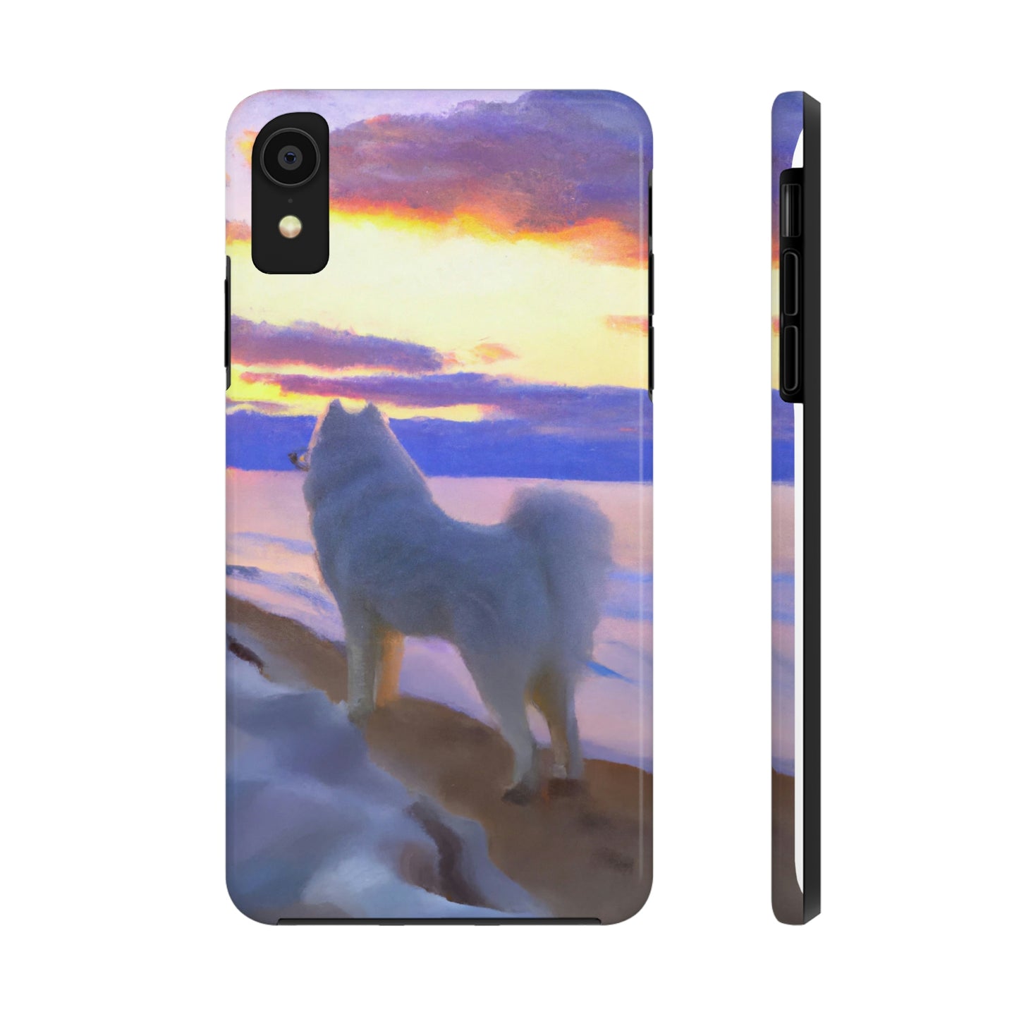 Sunset Samoyed Tough Phone Cases