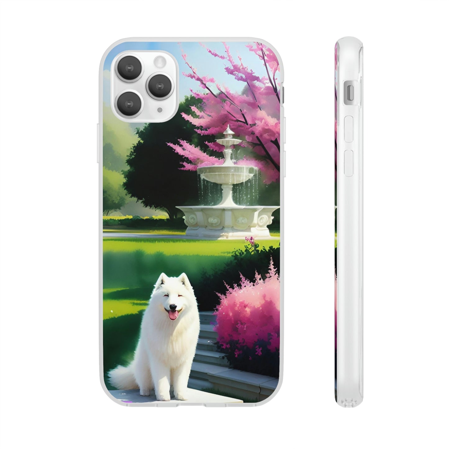 Spring Samoyed Flexi Case