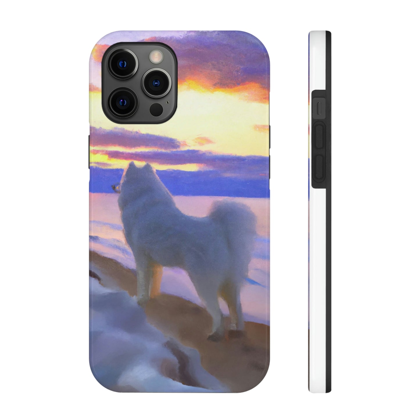 Sunset Samoyed Tough Phone Cases