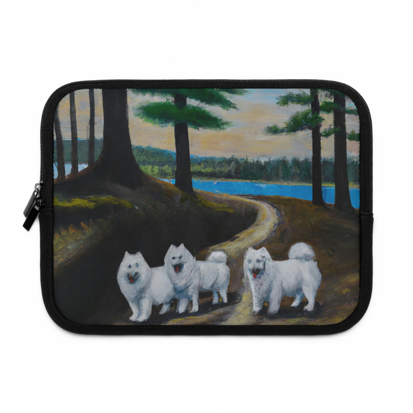 Samoyed Pack in the Woods Laptop Sleeve