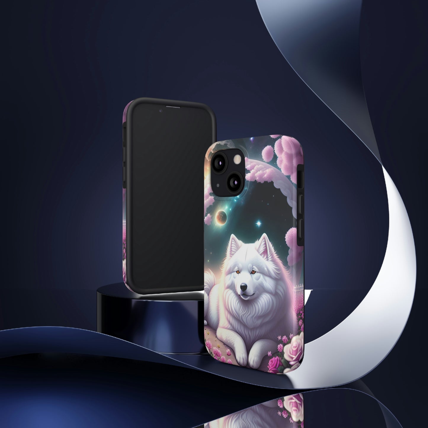 Galactic Samoyed Tough Phone Case