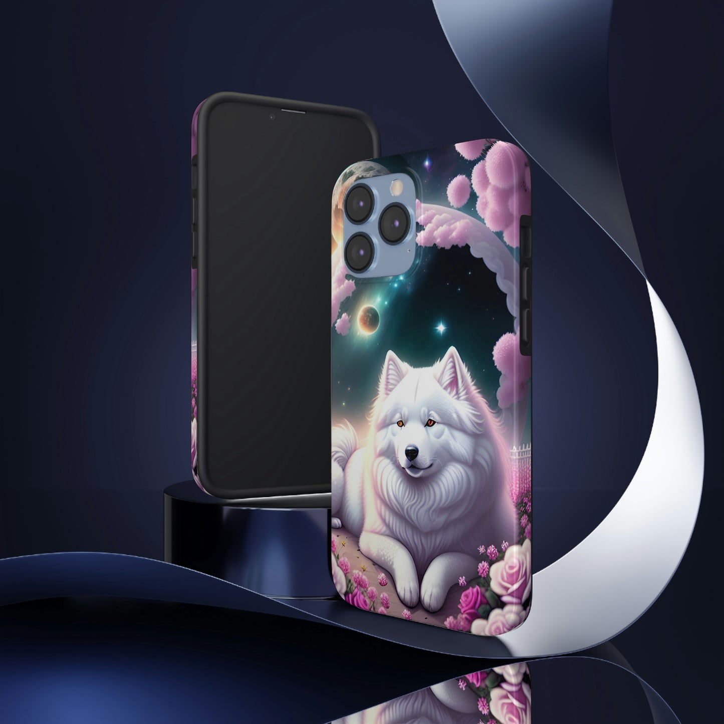 Galactic Samoyed Tough Phone Case