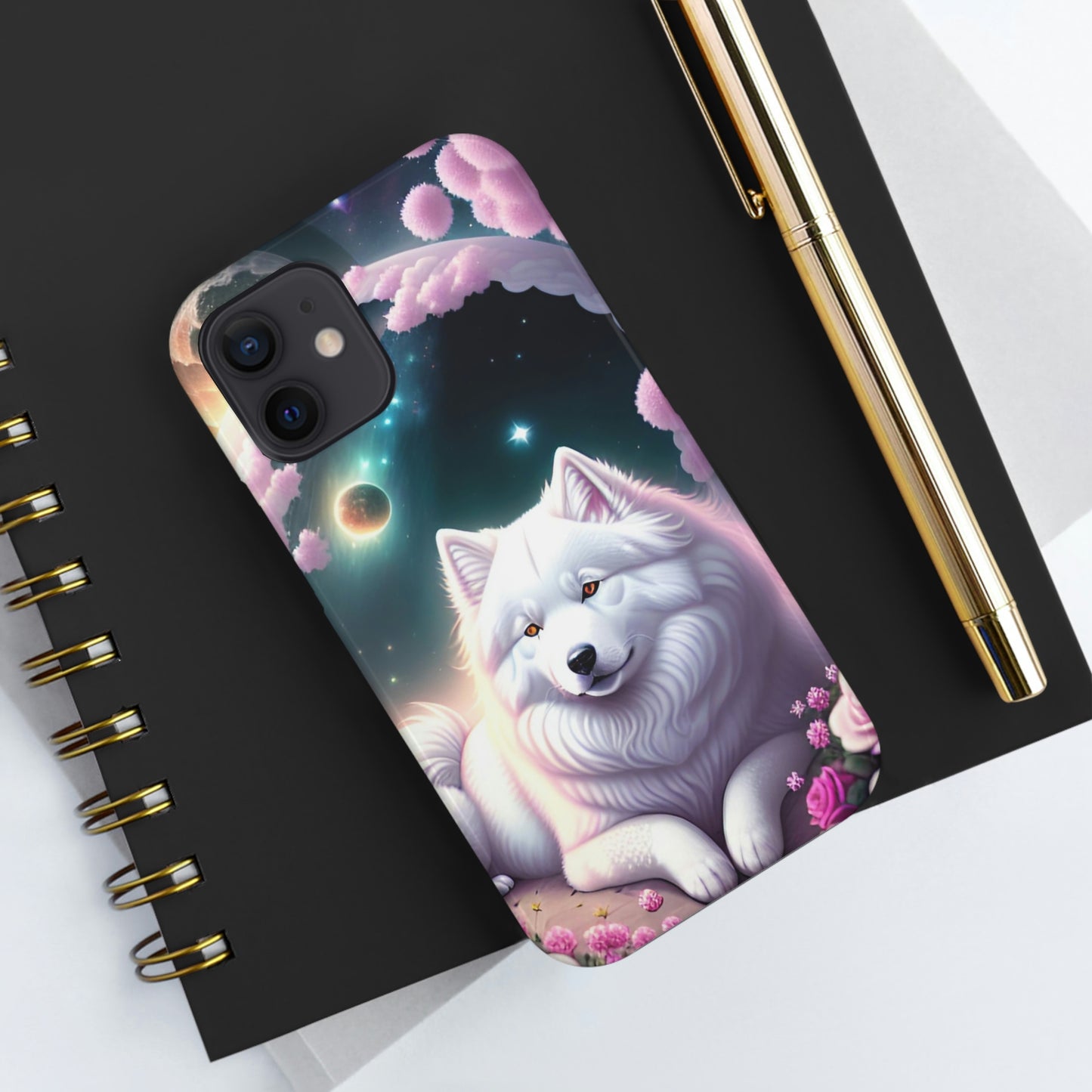 Galactic Samoyed Tough Phone Case