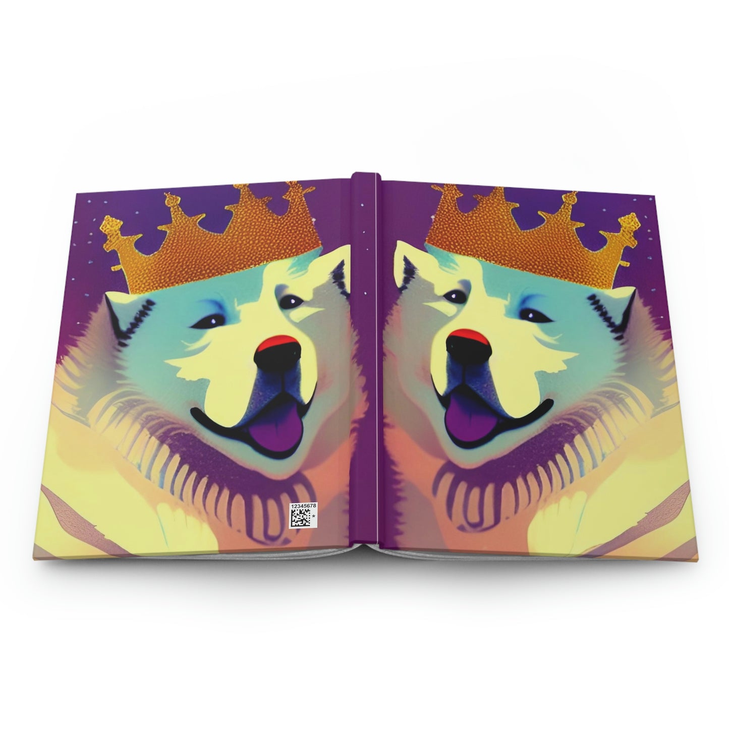 Samoyed King Hardcover Journal Matte