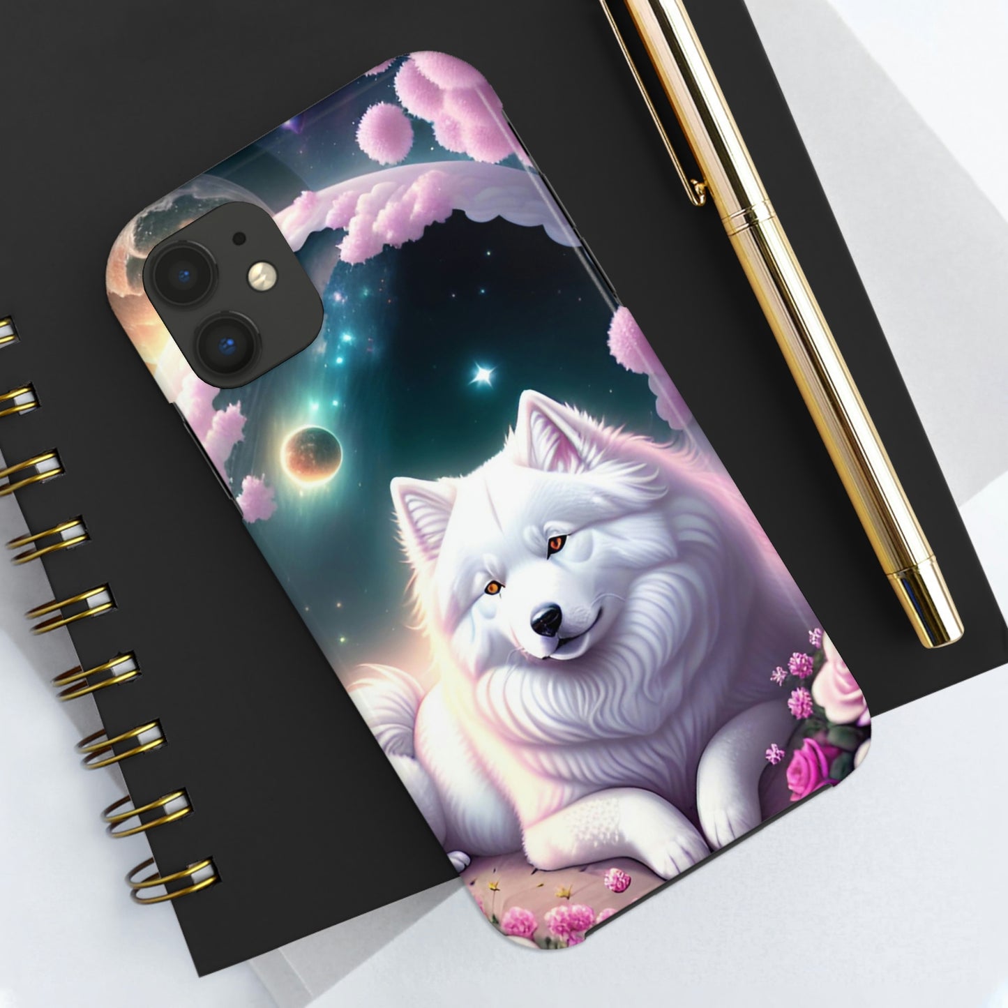 Galactic Samoyed Tough Phone Case