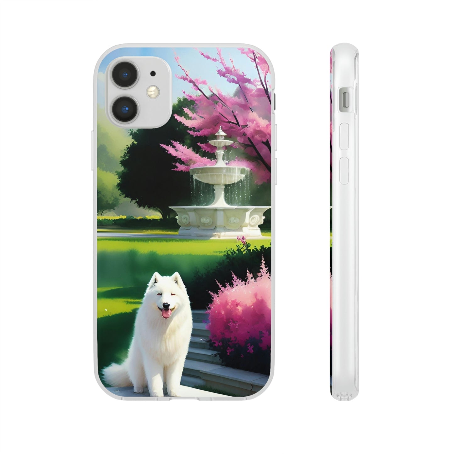 Spring Samoyed Flexi Case