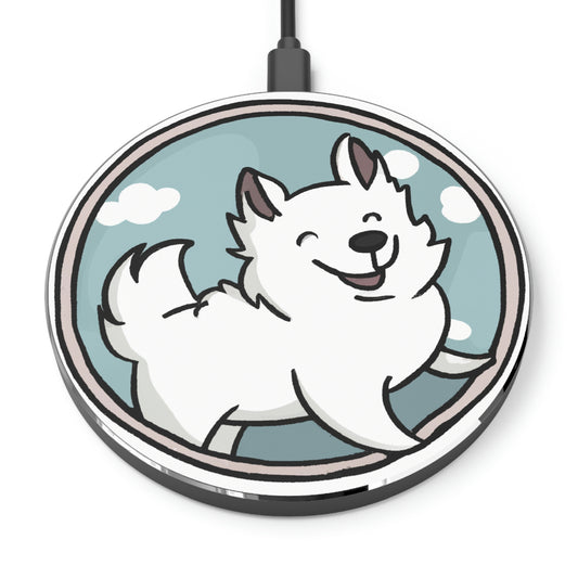 Samoyed Puppy Smile Wireless Charger