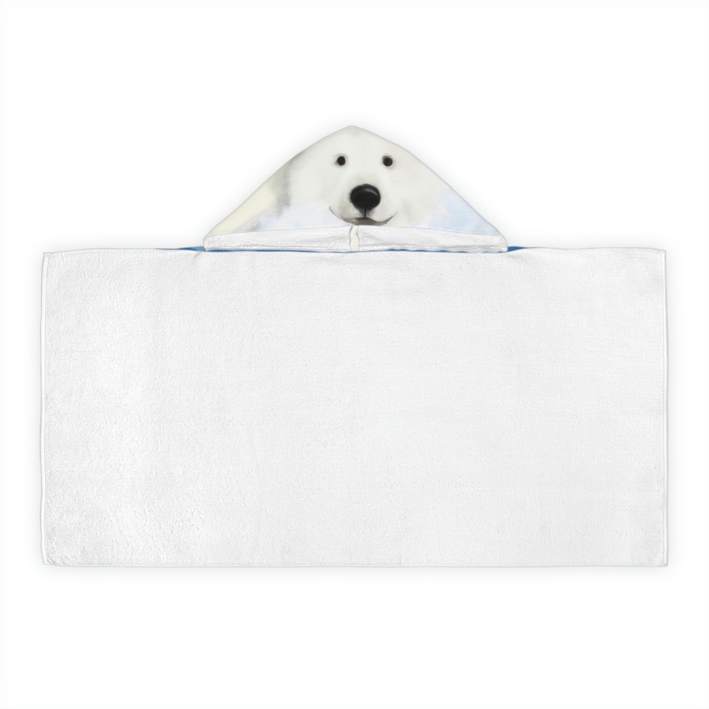 Samoyed Bath Time Youth Hooded Towel