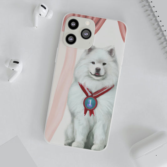 winner Samoyed Flexi iPhone Case