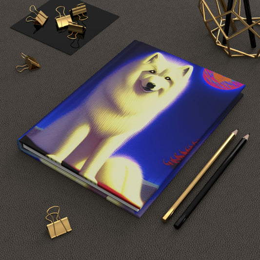 Solar Samoyed Hardcover Journal Matte