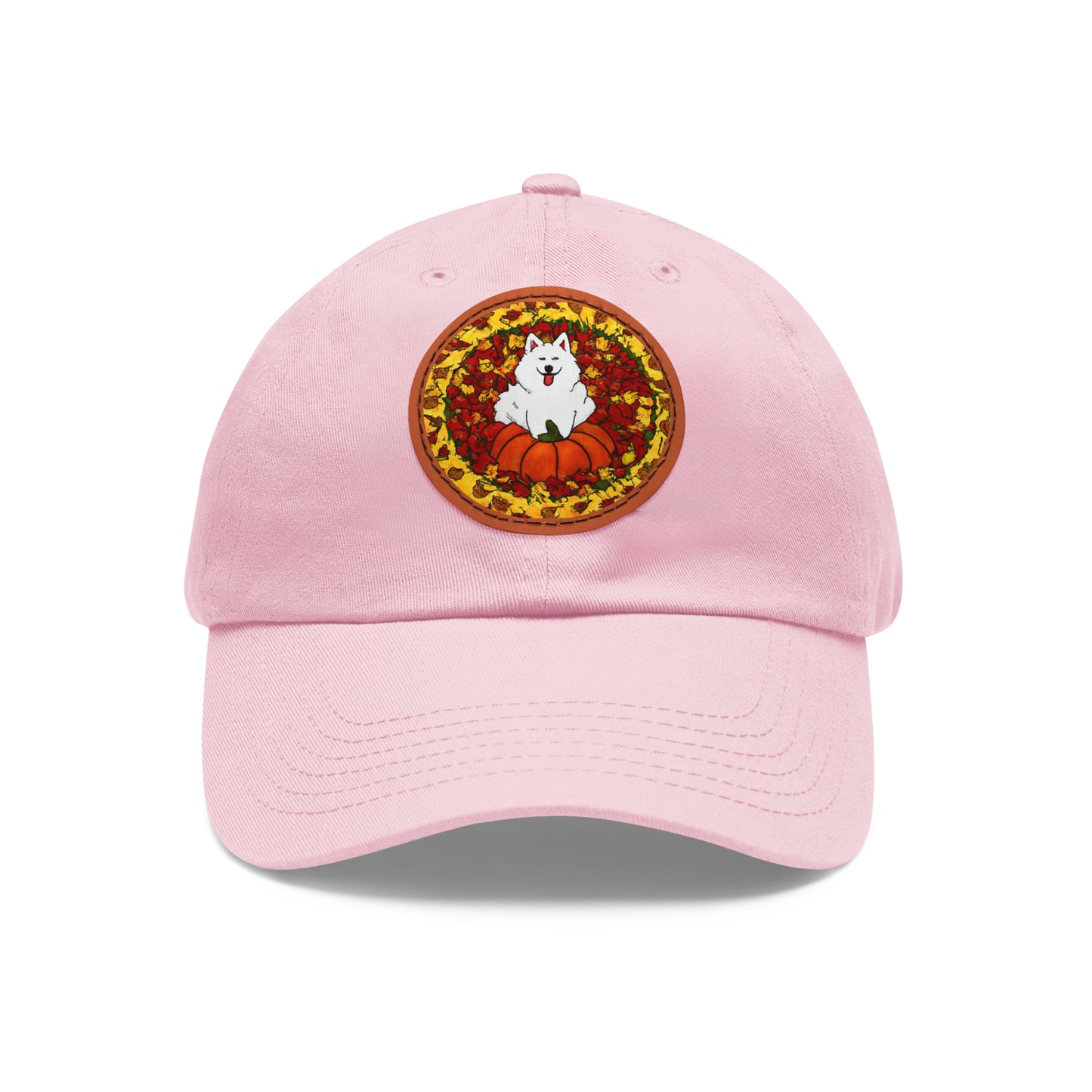 Fall Samoyed Hat with Leather Patch