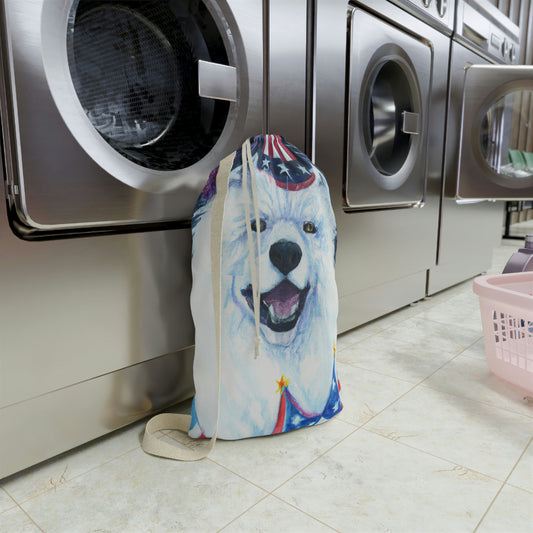 Uncle "Sam Samoyed" Laundry Bag