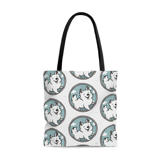 Smiling Samoyed Tote Bag