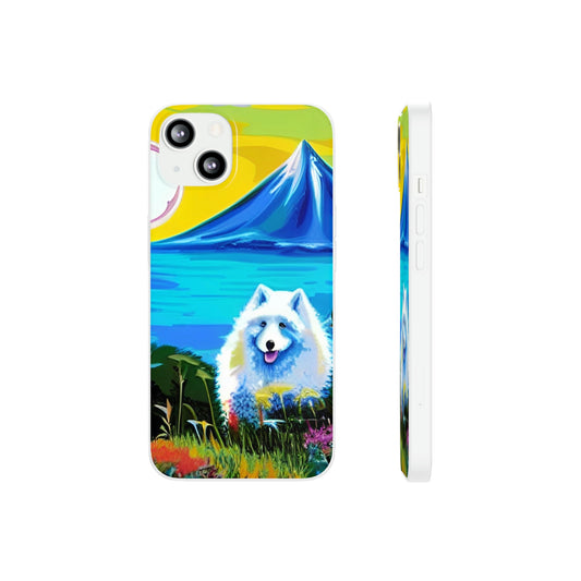 Basking in The Glow Samoyed Flexi Case