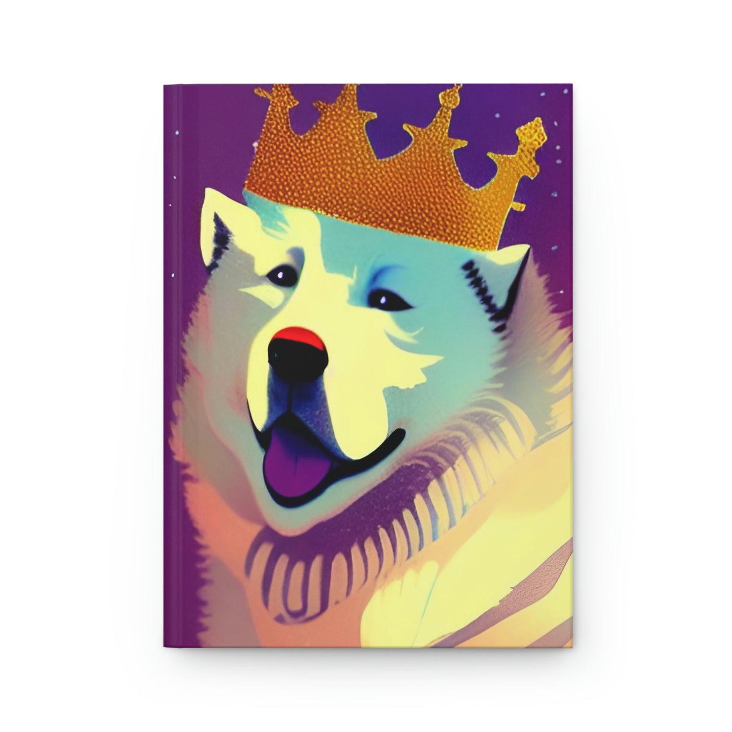 Samoyed King Hardcover Journal Matte