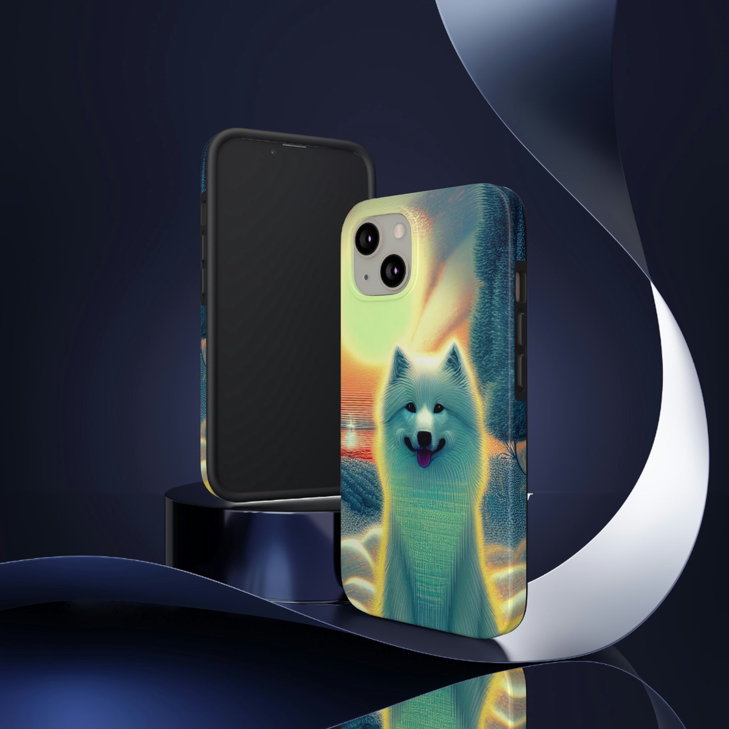 Samoyed Snow Angel Tough Phone Cases