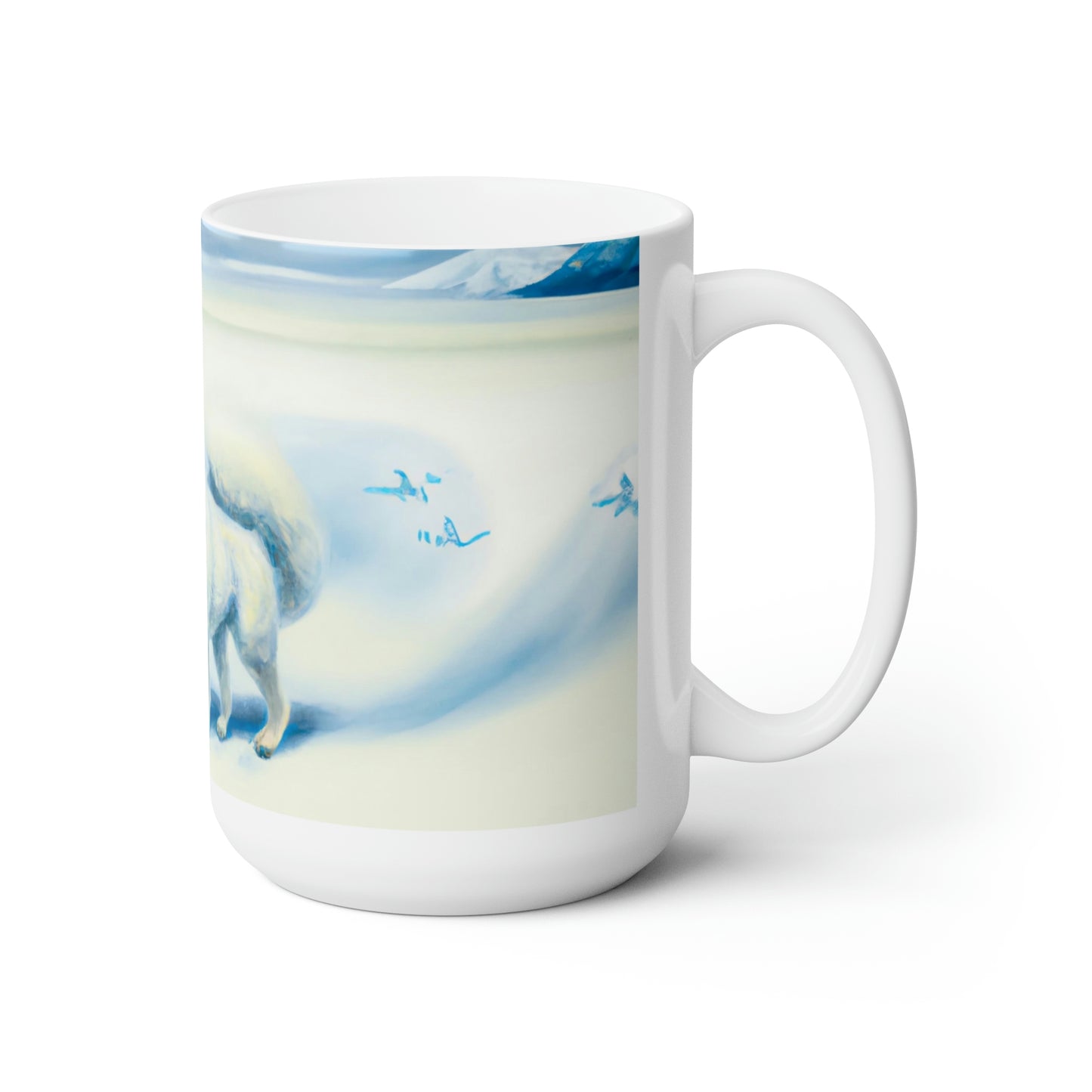 Samoyed Pack Run Ceramic Mug 15oz