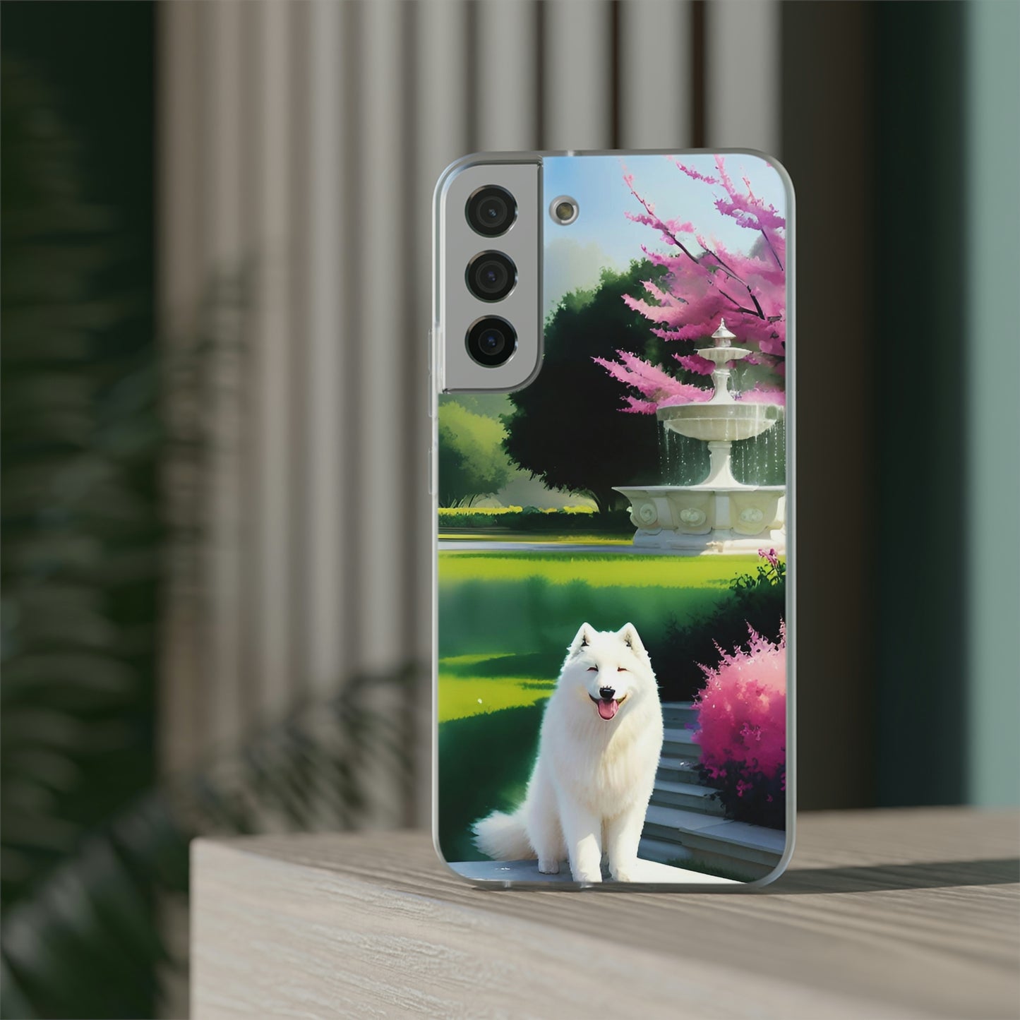 Spring Samoyed Flexi Case