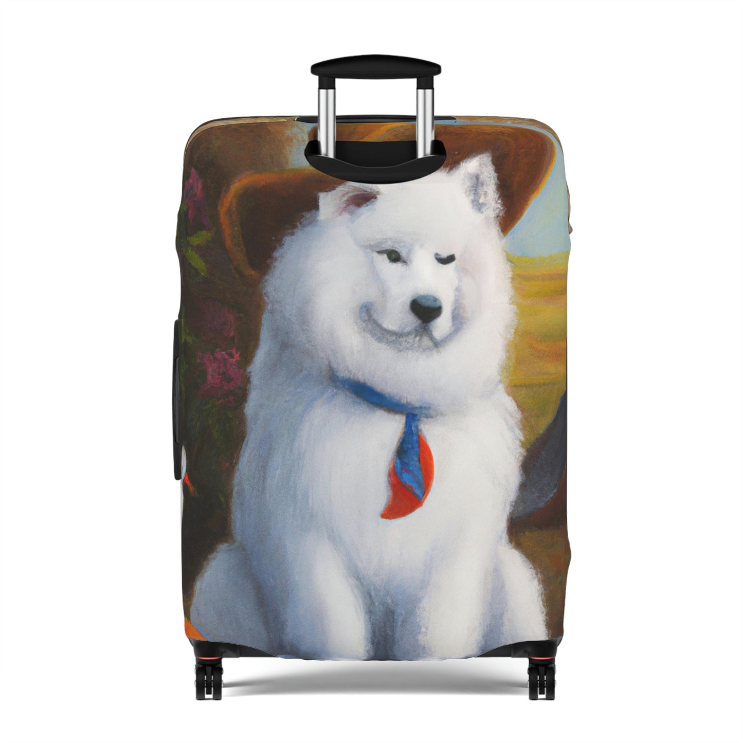 Fall Field Samoyed Luggage Cover