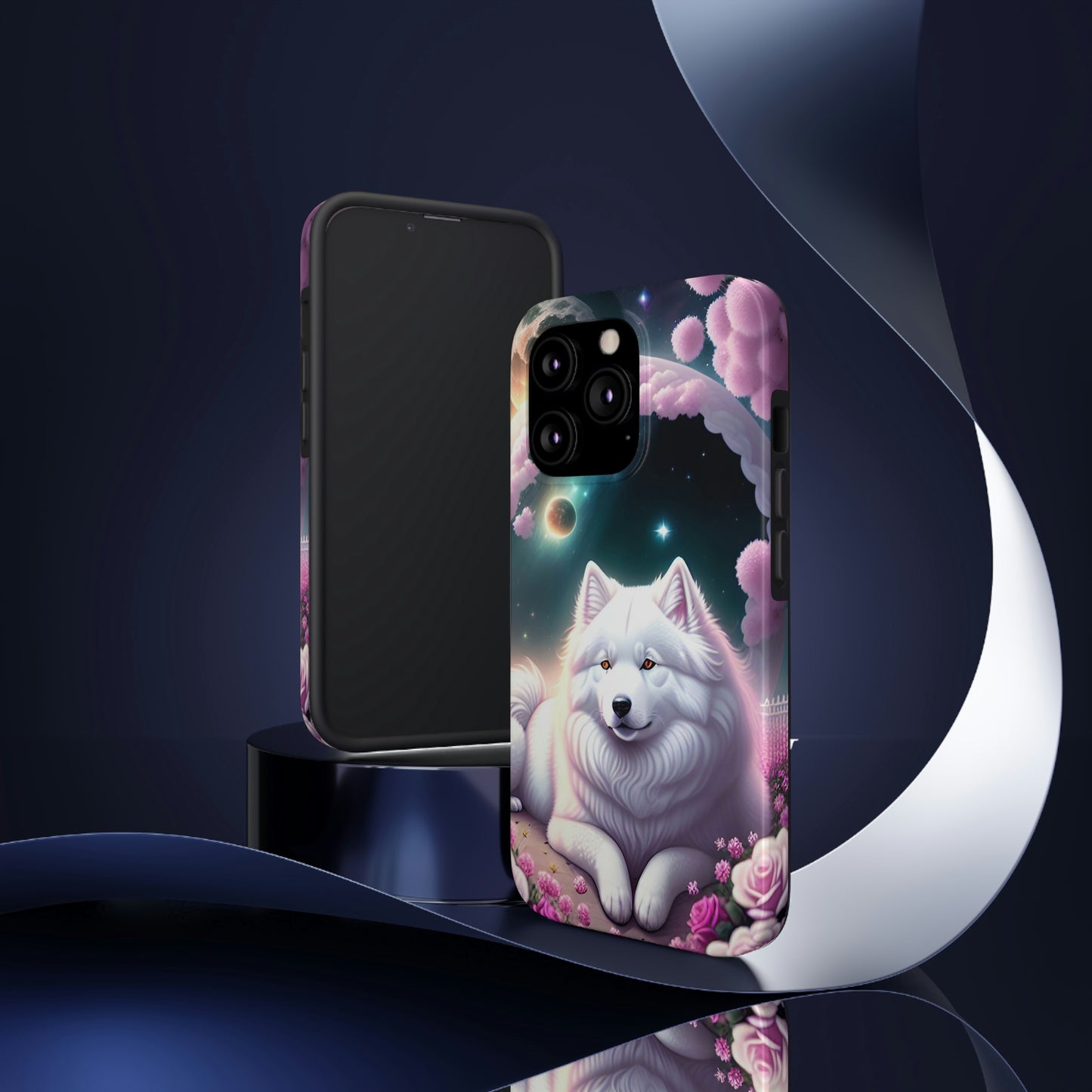 Galactic Samoyed Tough Phone Case