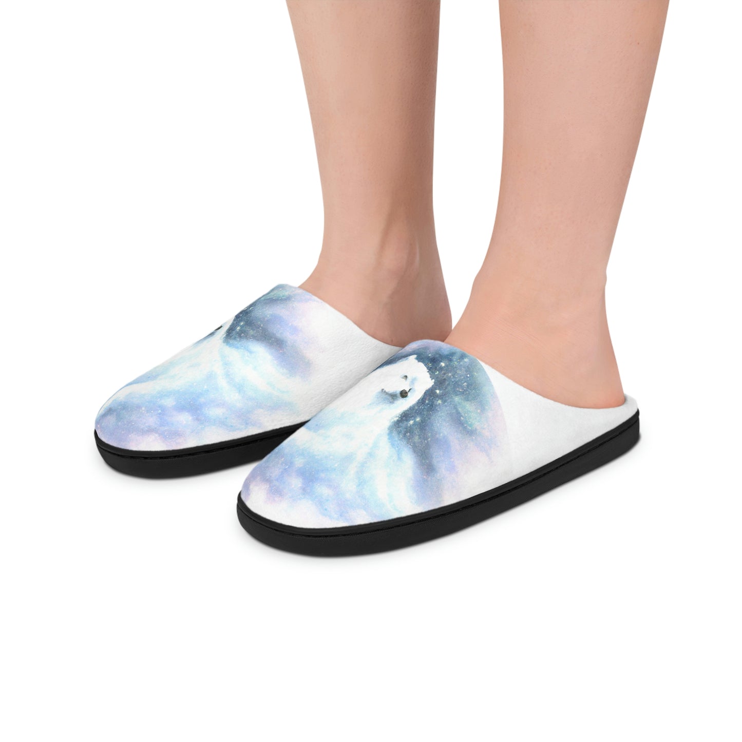 Galactic Samoyed: Women's Indoor Slippers