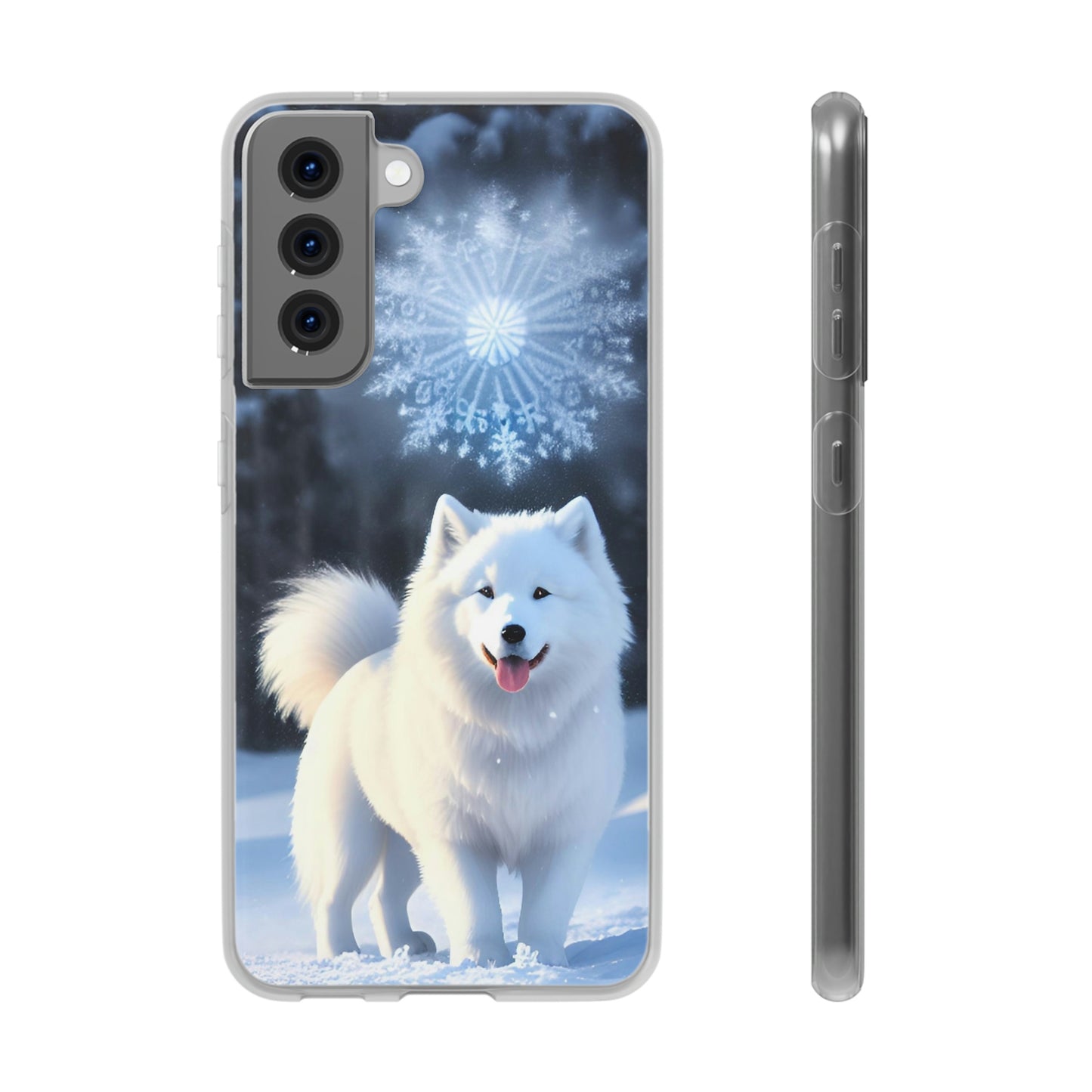 Samsung Crisp Samoyed Winter Day Flexi Cases