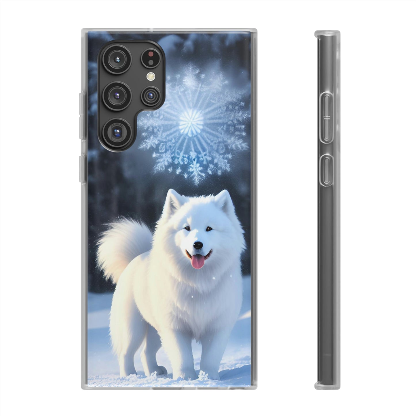 Samsung Crisp Samoyed Winter Day Flexi Cases