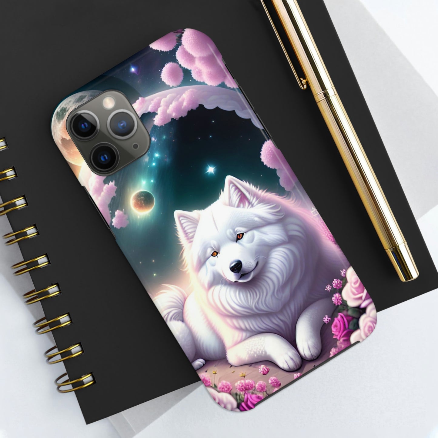 Galactic Samoyed Tough Phone Case