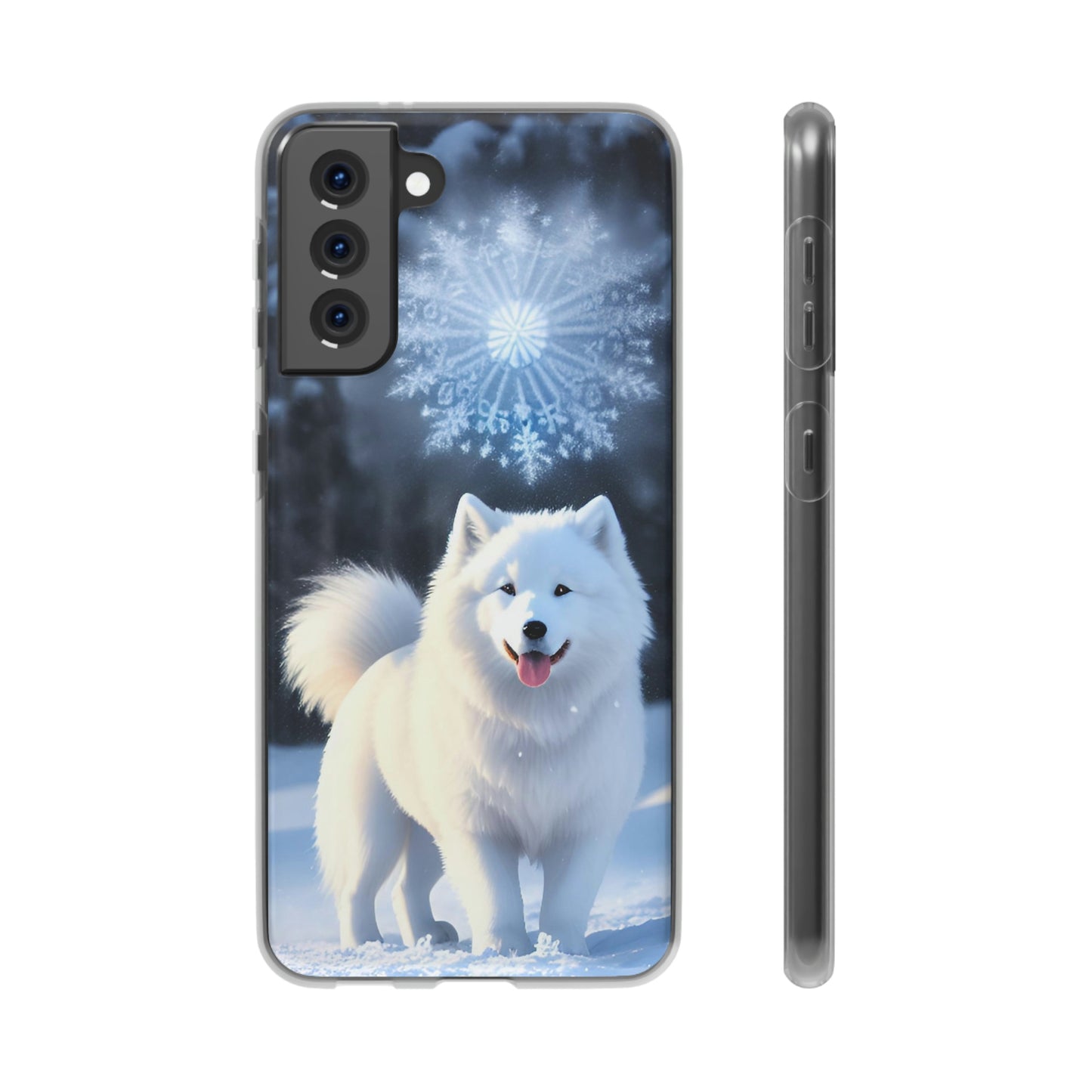 Samsung Crisp Samoyed Winter Day Flexi Cases