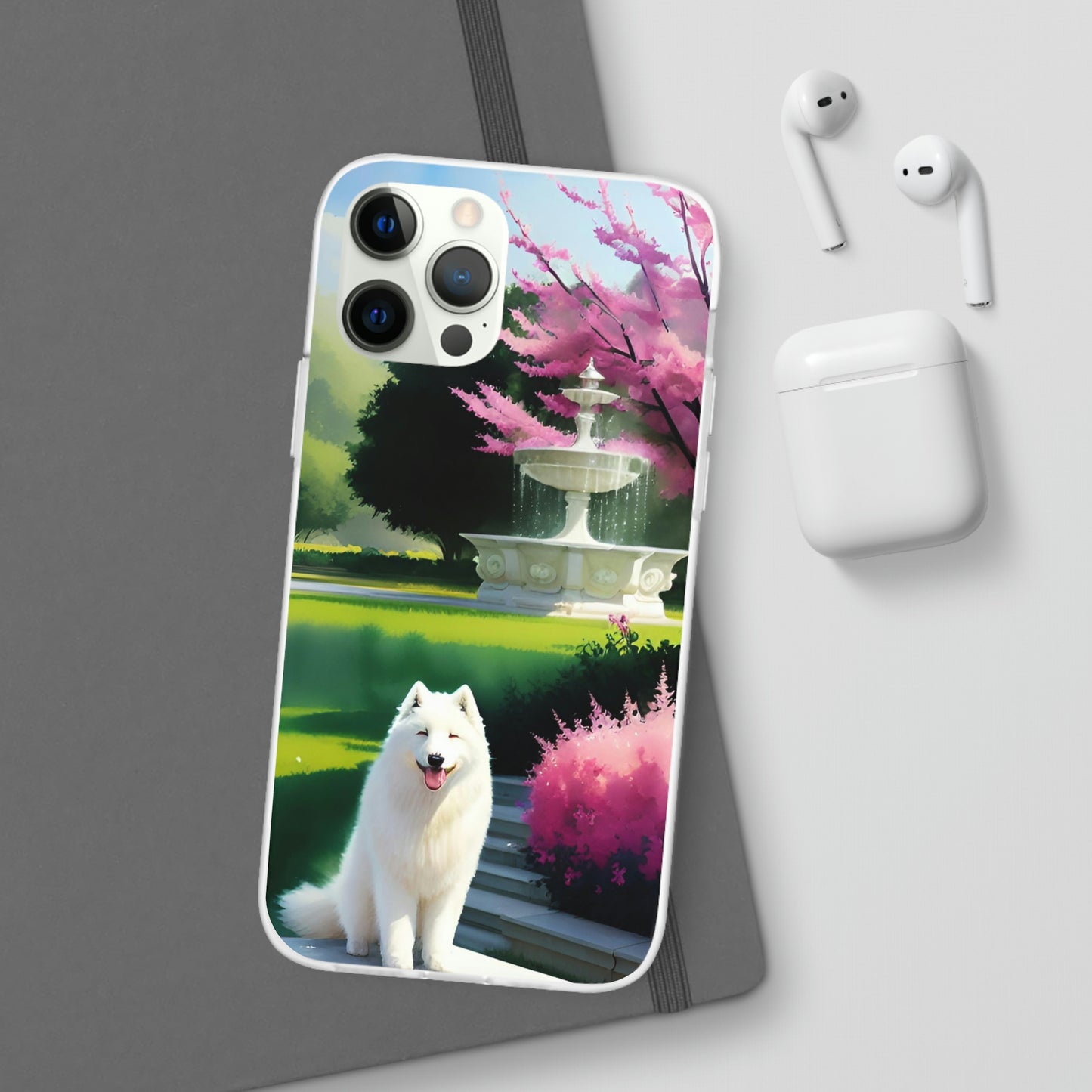 Spring Samoyed Flexi Case