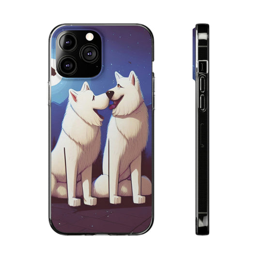 Samoyed Date Night Soft Phone Case