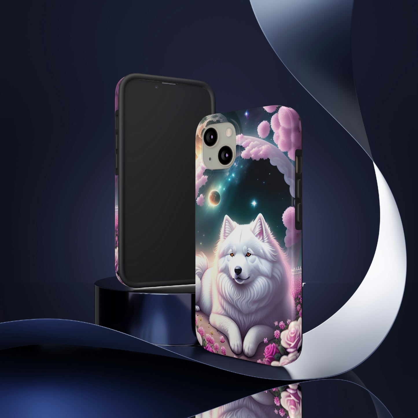 Galactic Samoyed Tough Phone Case