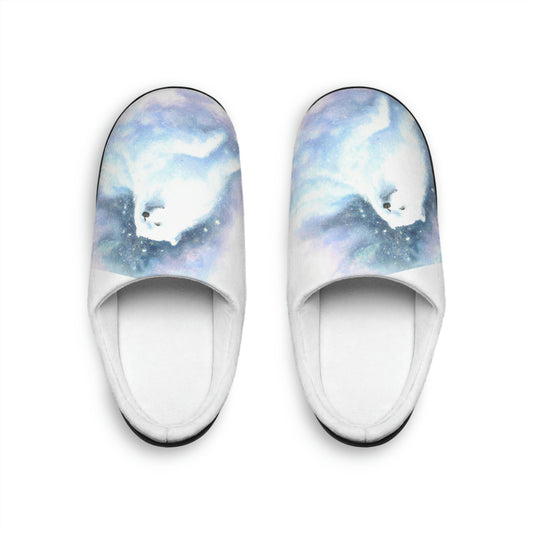 Galactic Samoyed: Women's Indoor Slippers