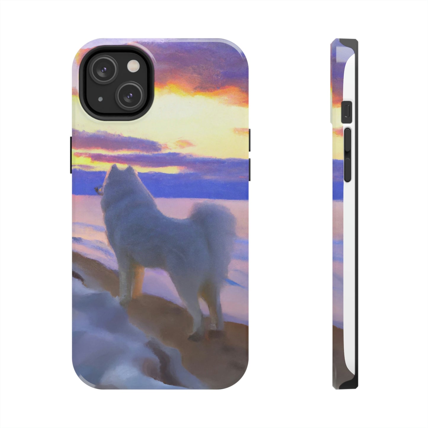 Sunset Samoyed Tough Phone Cases