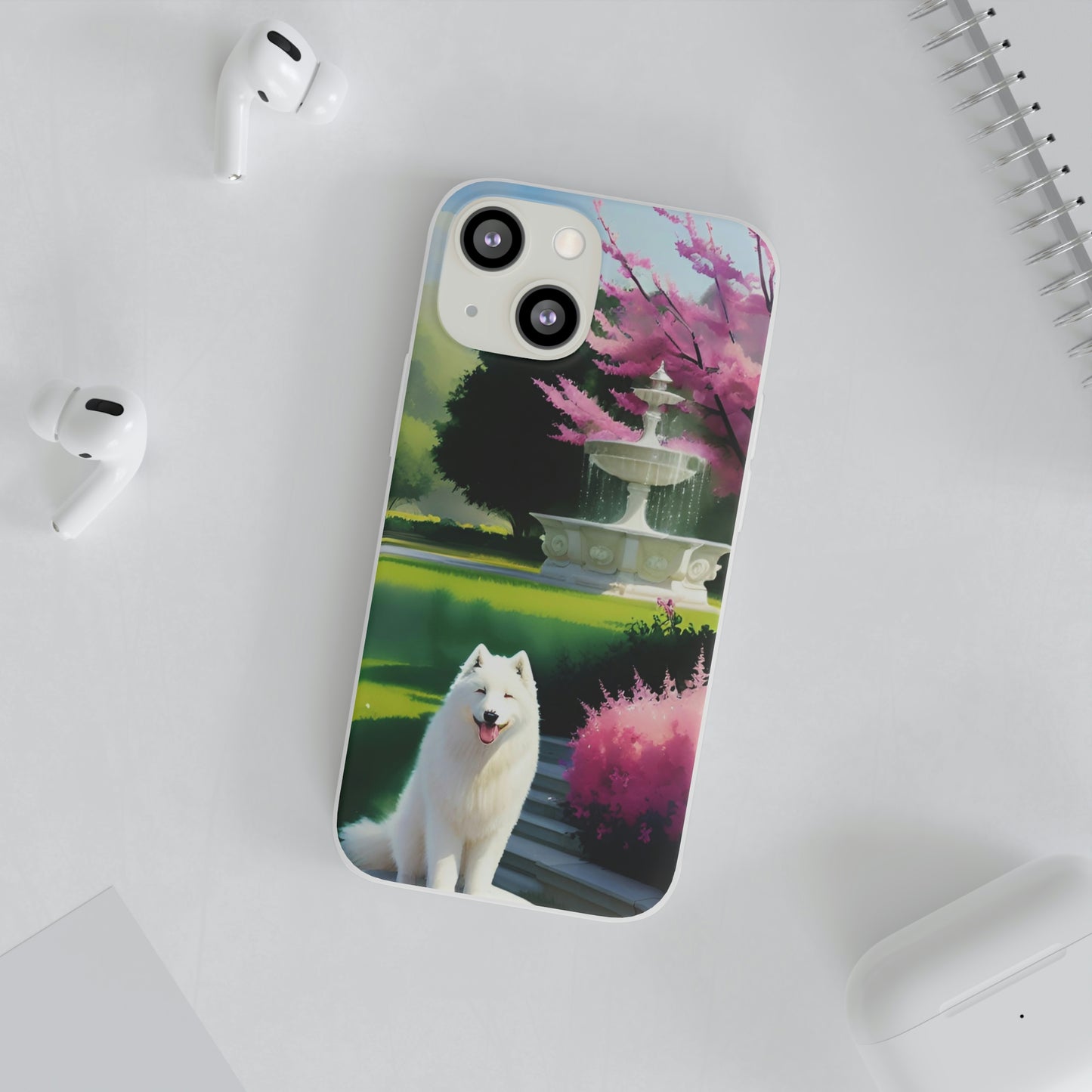 Spring Samoyed Flexi Case