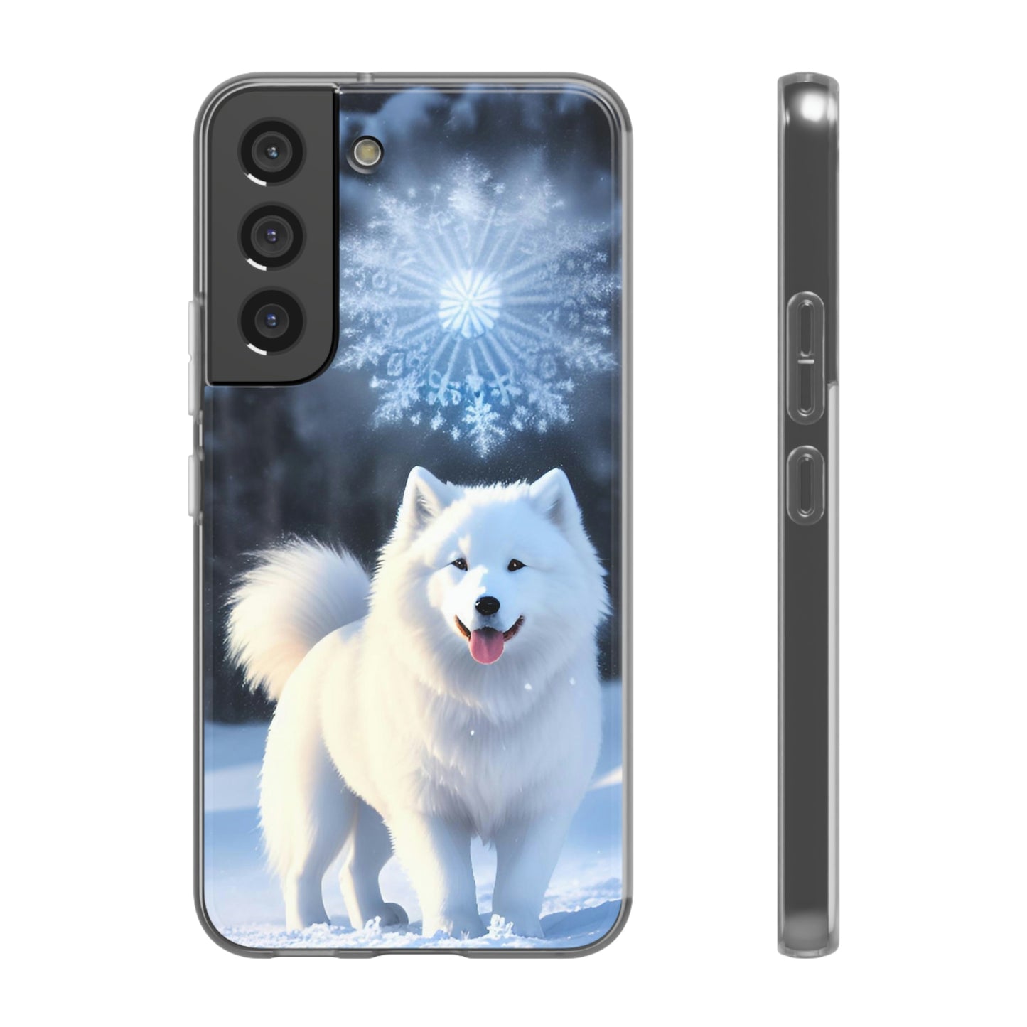 Samsung Crisp Samoyed Winter Day Flexi Cases