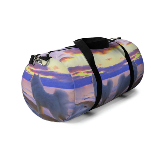 Sunset Samoyed Duffel Bag