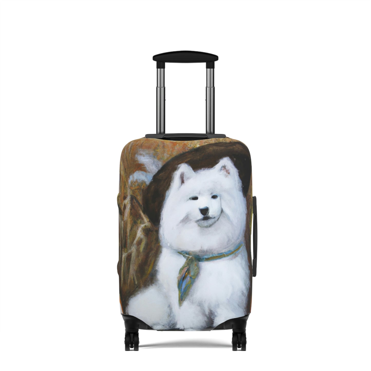 Fall Field Samoyed Luggage Cover