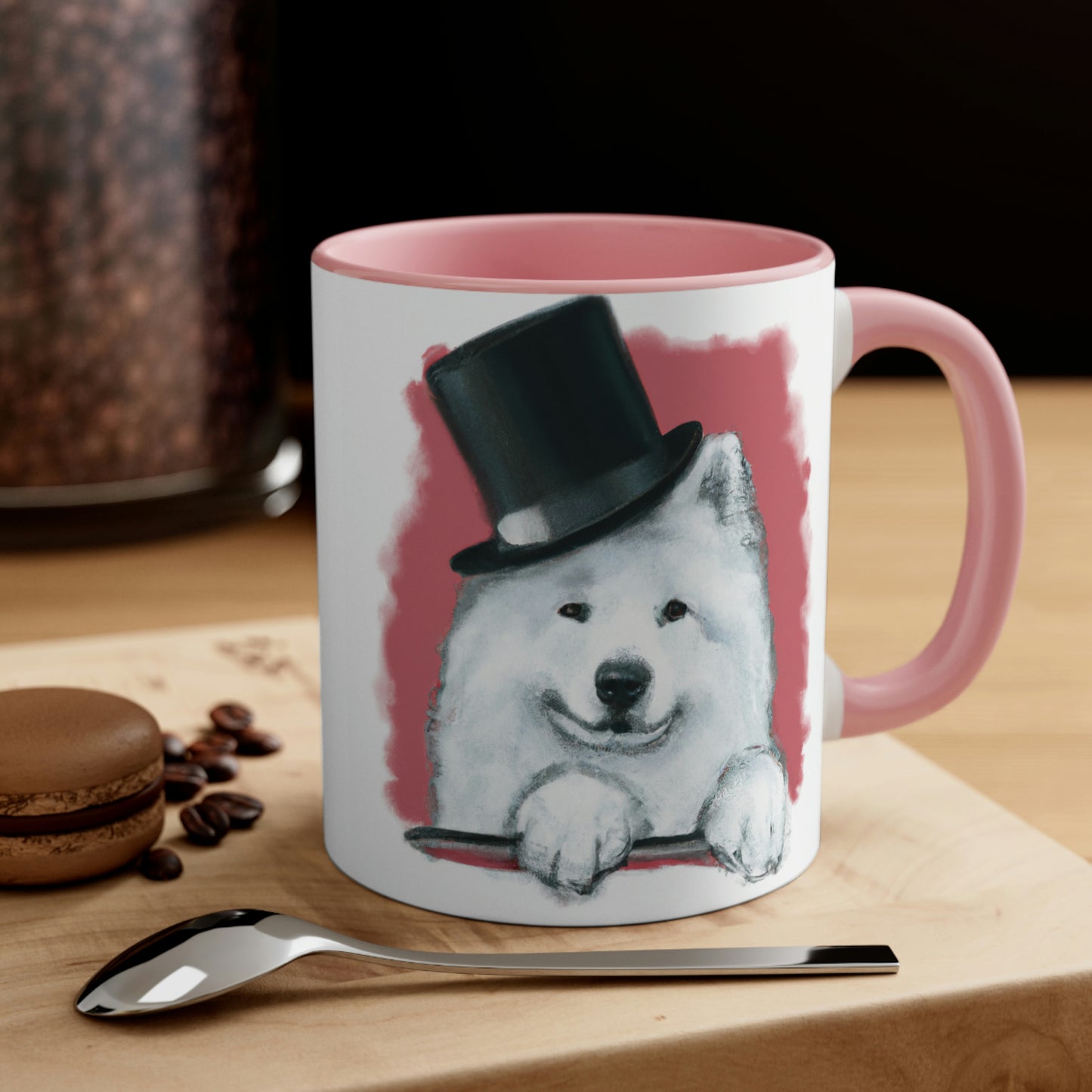 Top Hat Samoyed Coffee Mug, 11oz