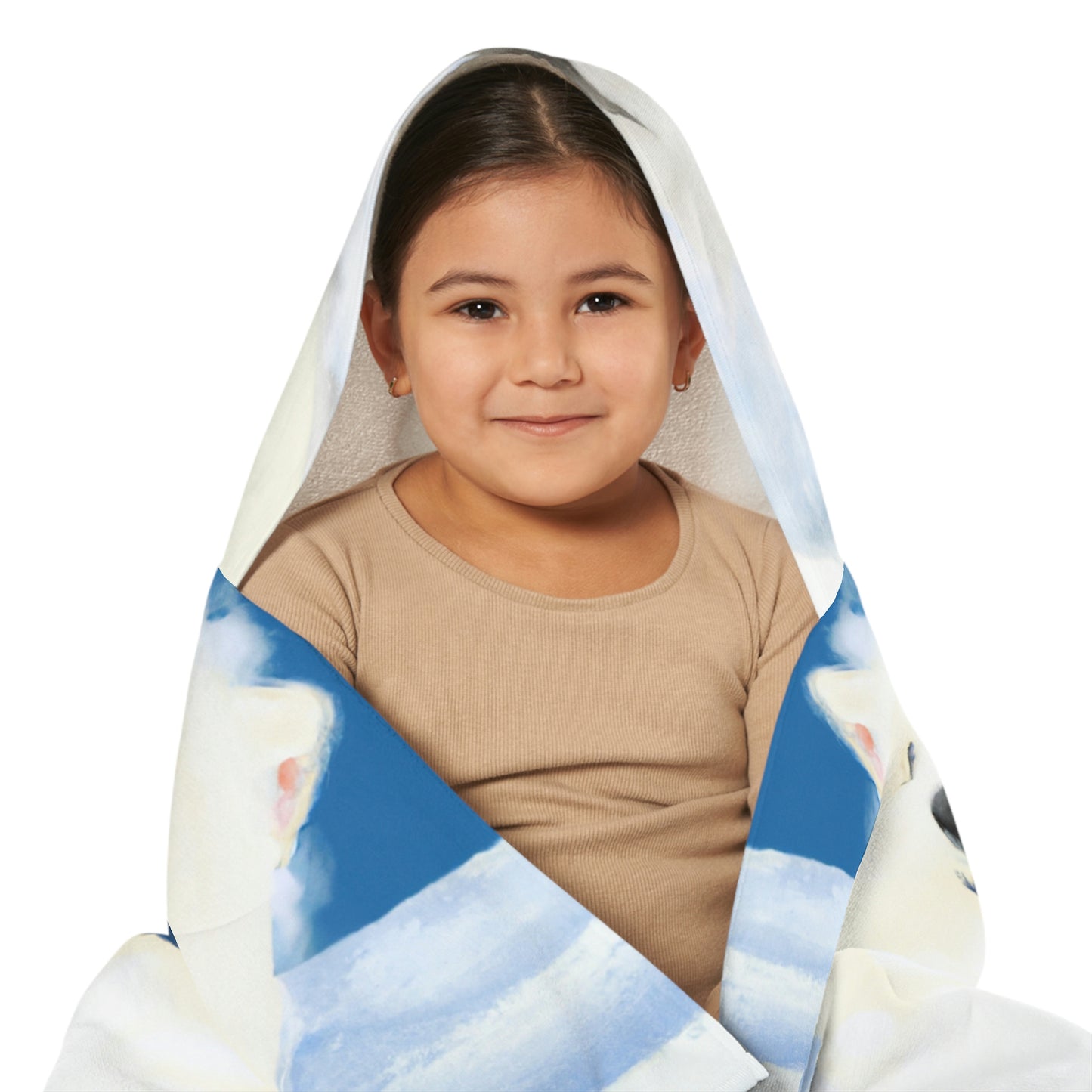 Samoyed Bath Time Youth Hooded Towel