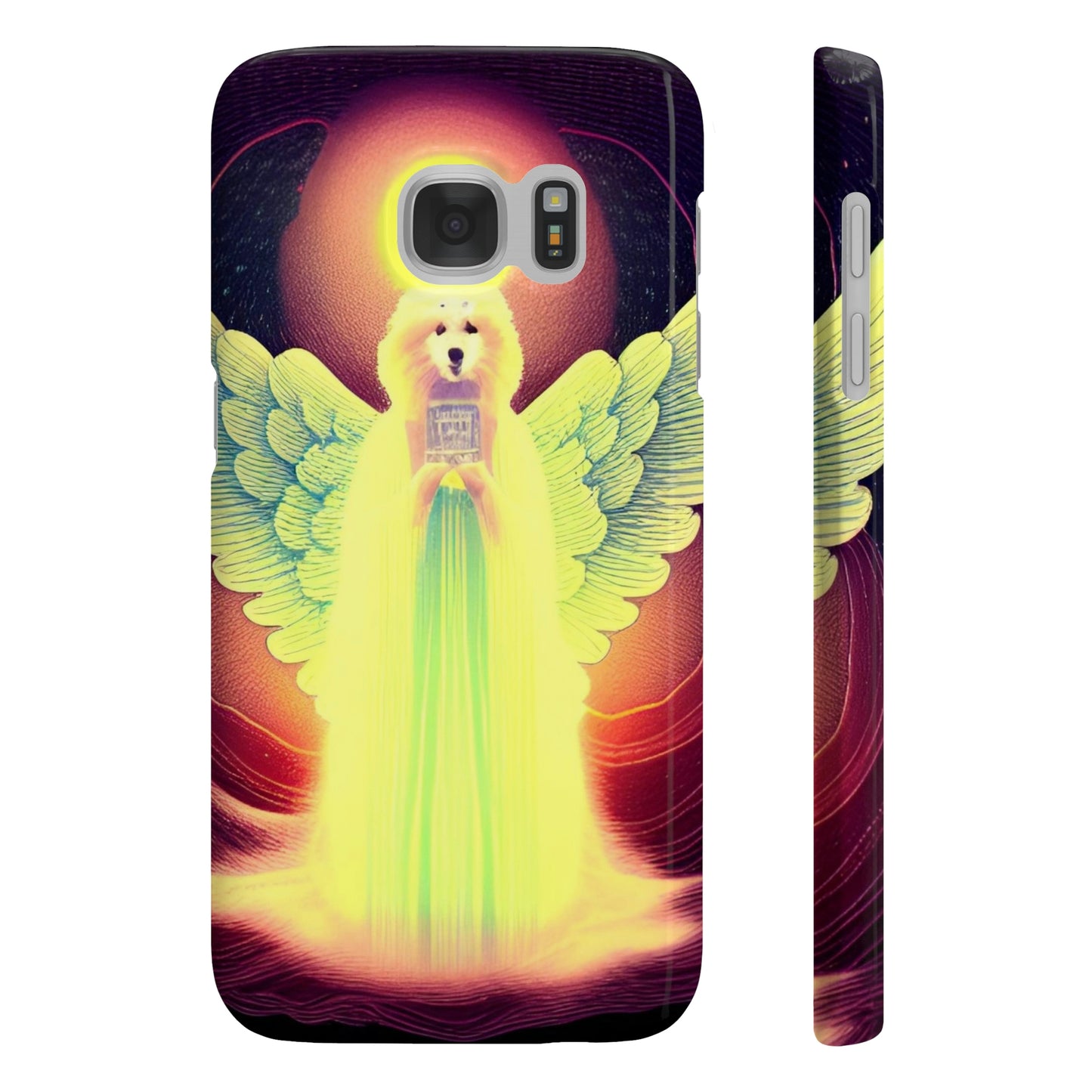 Samoyed Angel Slim Phone Case