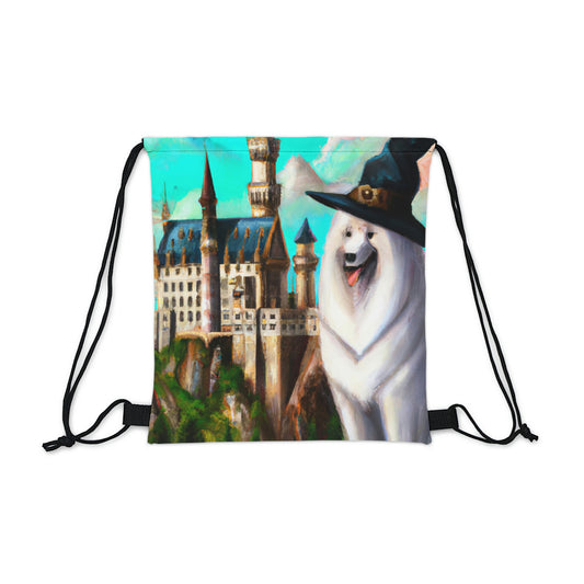 Wizard Samoyed Drawstring Bag