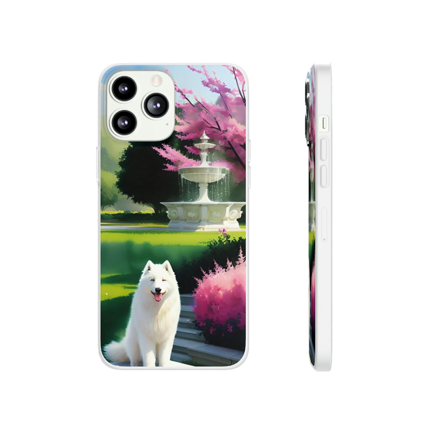 Spring Samoyed Flexi Case