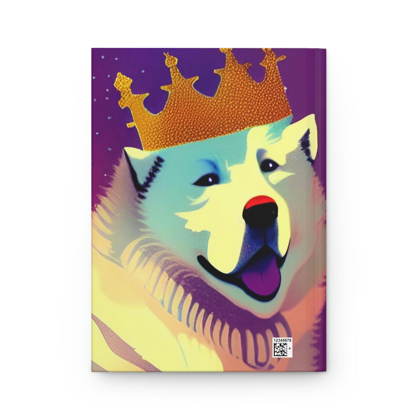 Samoyed King Hardcover Journal Matte