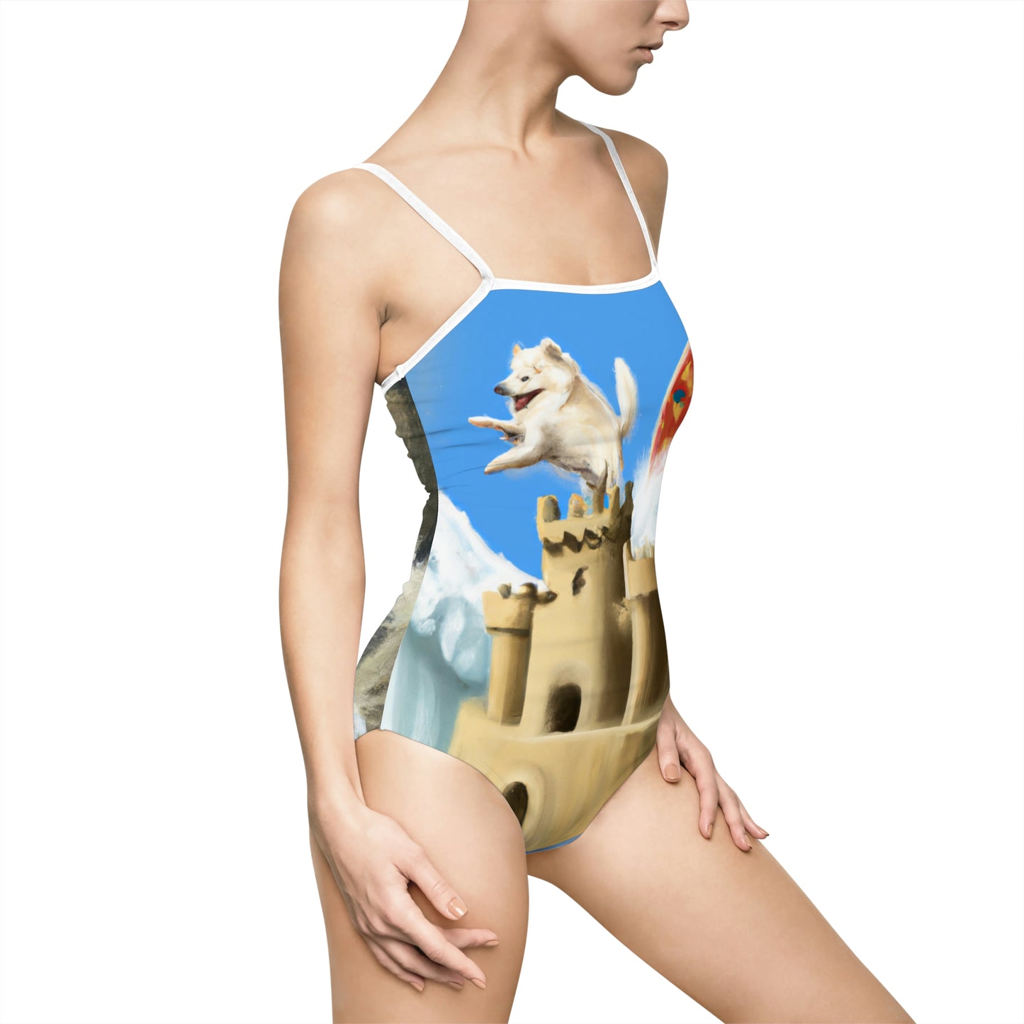 Beachy Samoyed Women's One-piece Swimsuit