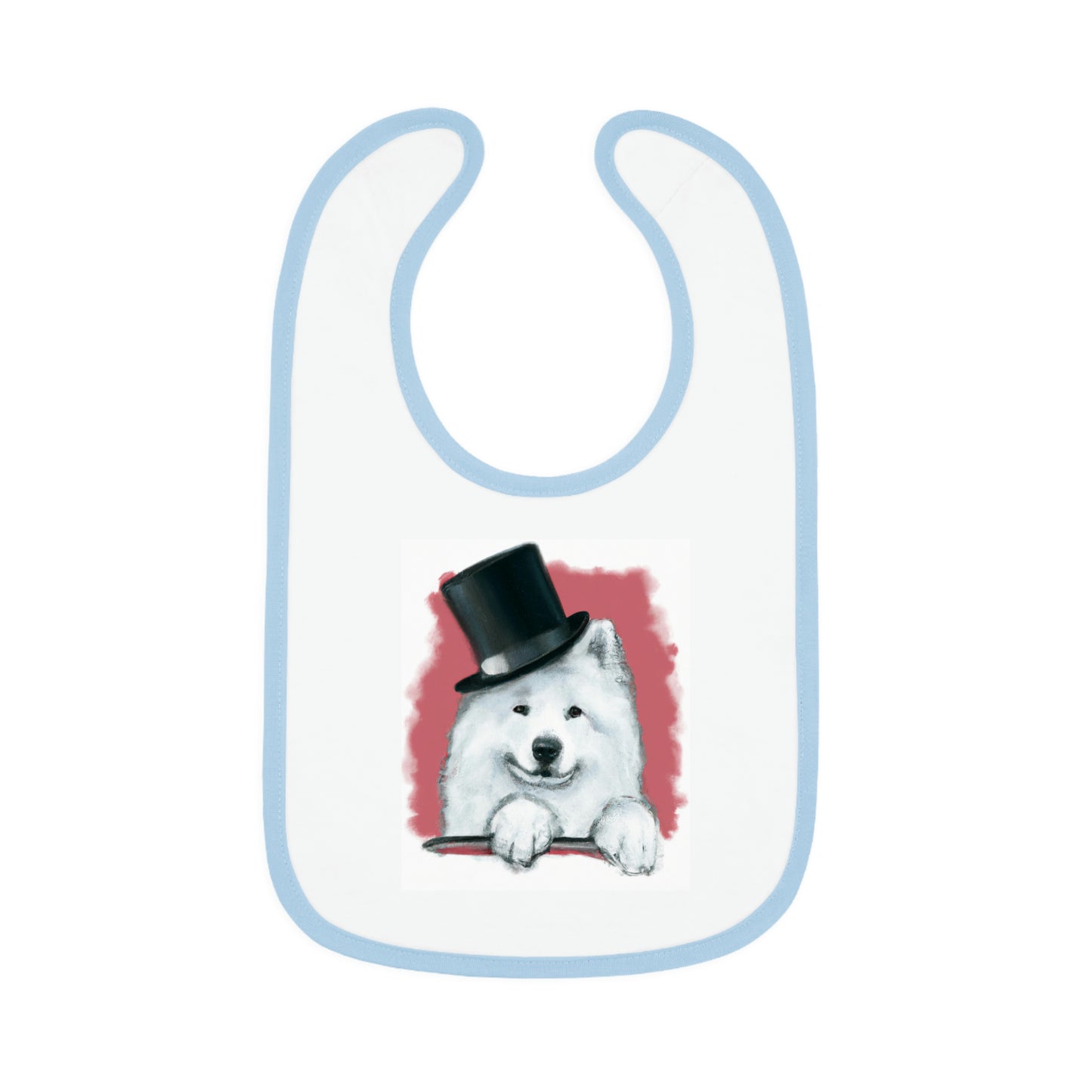 Baby Samoyed Top Hat Bib