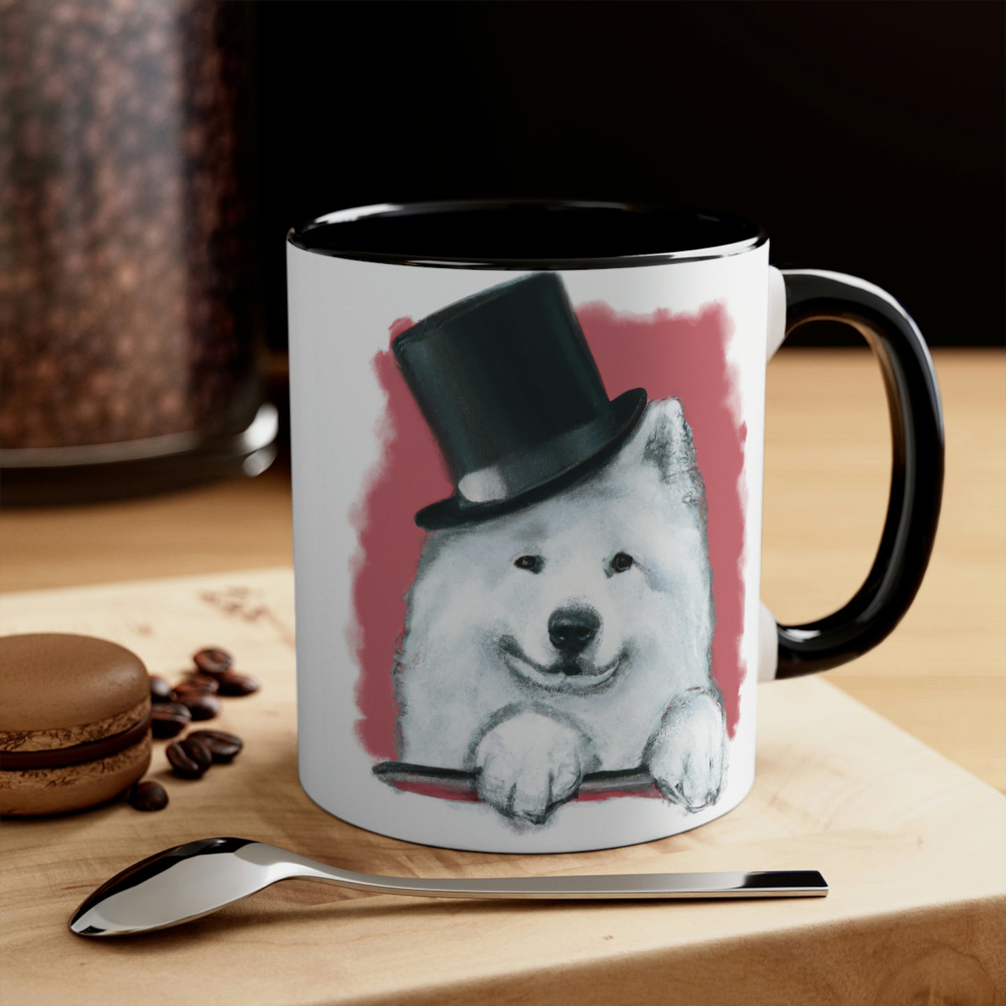 Top Hat Samoyed Coffee Mug, 11oz