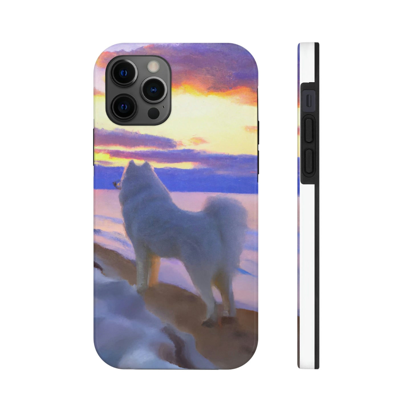 Sunset Samoyed Tough Phone Cases