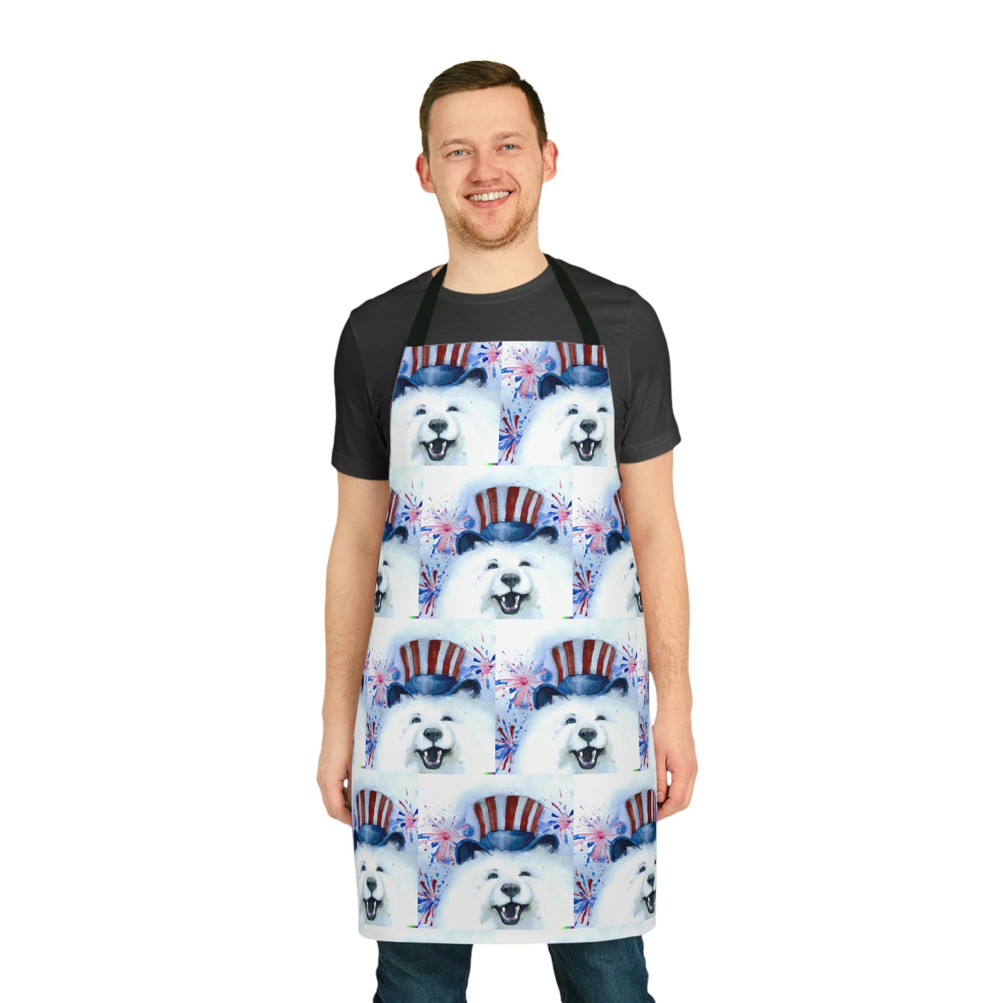 Uncle Sam Samoyed Apron