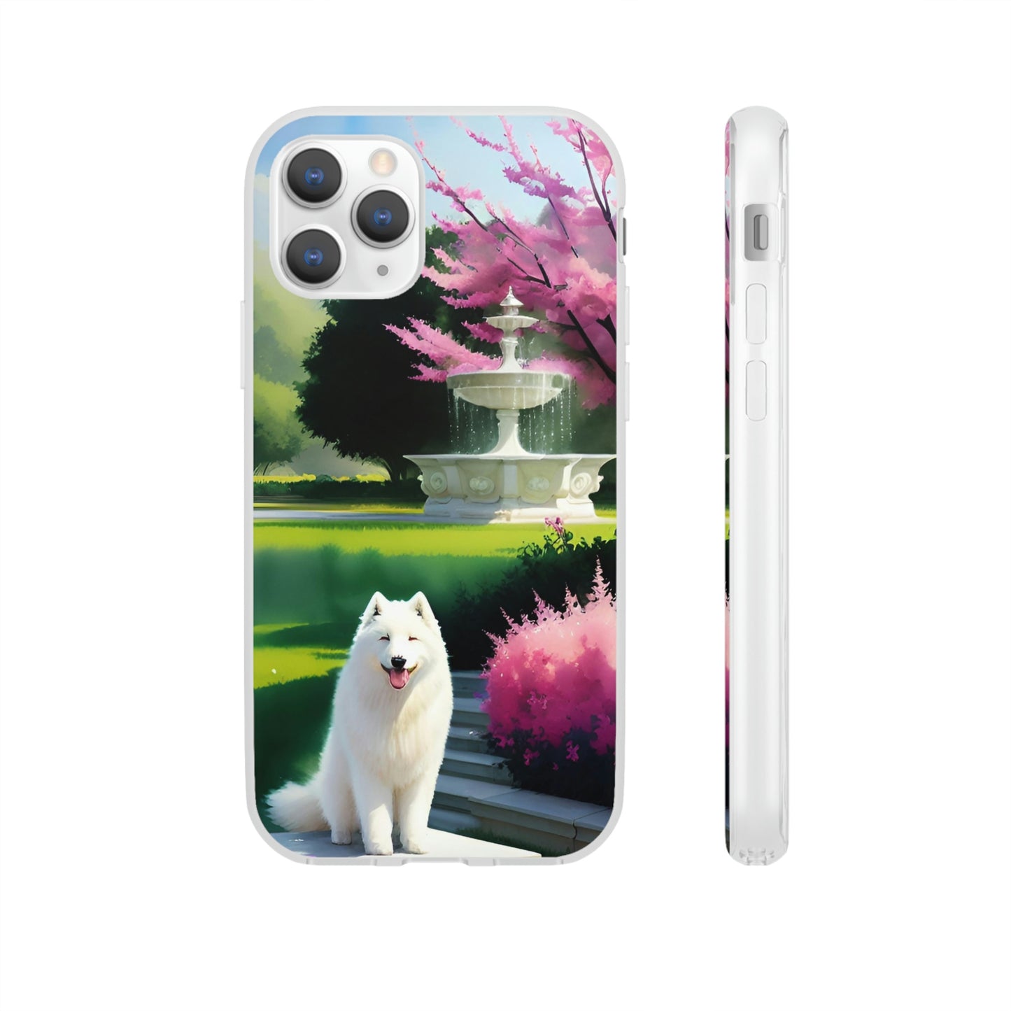 Spring Samoyed Flexi Case